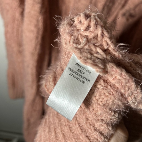 NEW Fate Light Pink Cable Knit Sweater with Pockets, So Soft, Women’s 2X - Picture 6 of 12
